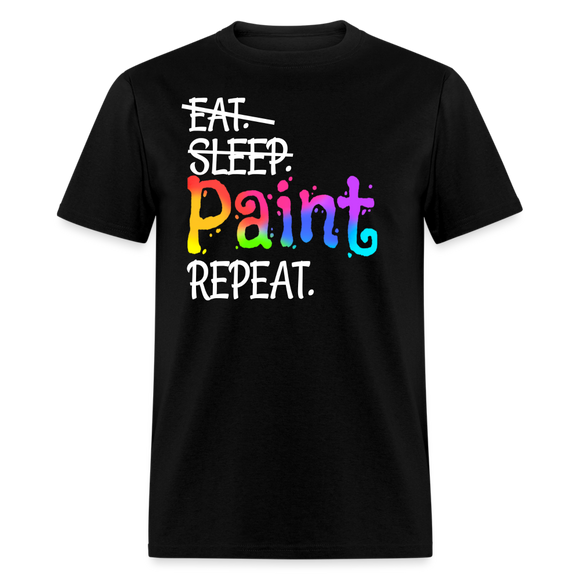 Artist Paint Colorful Unisex T-Shirt - black