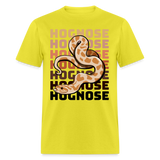 Hognose Snake Reptile Lovers Retro Style Unisex T-Shirt - yellow