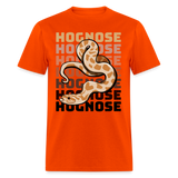 Hognose Snake Reptile Lovers Retro Style Unisex T-Shirt - orange