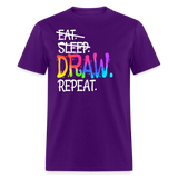 Artist’s Draw Sketch Designer Unisex T-Shirt - purple