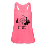 Women's Flowy Tank Top by Bella - neon pink