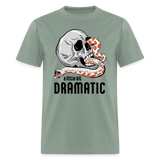 Hognose Drama Snake Little Bit Dramatic Hoggie Danger Noodle Unisex T-Shirt - sage