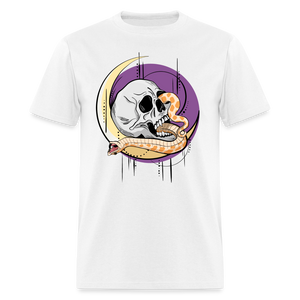 Hognose Snake Skull Dramatic Danger Noodle Unisex T-Shirt - white