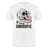 Hognose Drama Snake Little Bit Dramatic Hoggie Danger Noodle Unisex T-Shirt - white