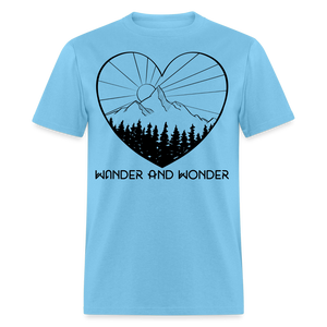 Men's Mountain Biking Hiking Classic T-Shirt - aquatic blue