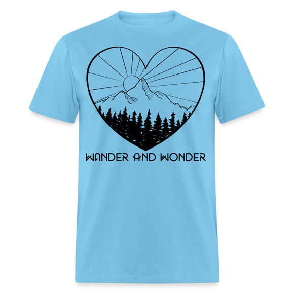 Men's Mountain Biking Hiking Classic T-Shirt - aquatic blue