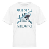Funny Sarcastic Delight Kids' T-Shirt - white