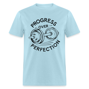 Weight Training Gym Bodybuilding Muscle Builder Unisex T-Shirt - powder blue