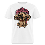 Cerberus Pug Design Fantasy Mythology Dog Lover Unisex T-Shirt - white