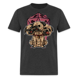 Cerberus Pug Design Fantasy Mythology Dog Lover Unisex T-Shirt - heather black