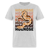 Hognose Snake Reptile Lovers Retro Style Unisex T-Shirt - heather gray