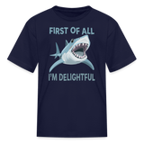 Funny Sarcastic Delight Kids' T-Shirt - navy