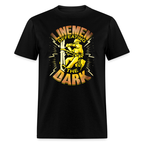 Electric Lineman Lineworker Journeyman Electrician Unisex T-Shirt - black