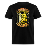 Electric Lineman Lineworker Journeyman Electrician Unisex T-Shirt - black