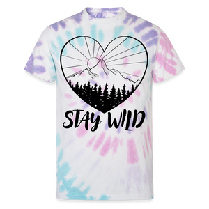 Unisex Tie Dye T-Shirt - Pastel Spiral