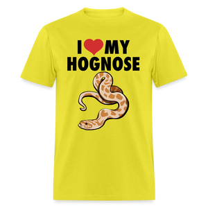I Love My Hognose Snake Graphic for Reptile Fans Unisex T-Shirt - aquatic blue