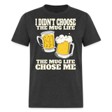 Beer Mug Funny Mug Life Drinking Party Saint Patrick's Day Unisex T-Shirt - heather black