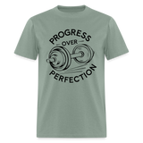 Weight Training Gym Bodybuilding Muscle Builder Unisex T-Shirt - sage
