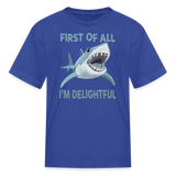 Funny Sarcastic Delight Kids' T-Shirt - royal blue