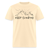 Hiker Mountain Climbing keep Climbing Men’s T-Shirt - natural