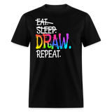 Artist’s Draw Sketch Designer Unisex T-Shirt - black