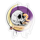 Hognose Skull Sticker - white glossy