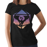 Dragon Inside D20 Design Stained Glass RPG Fantasy Art Unisex T-Shirt