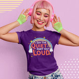 Sarcastic Humor Retro Style I Say The Quiet Part Out Loud Unisex T-Shirt