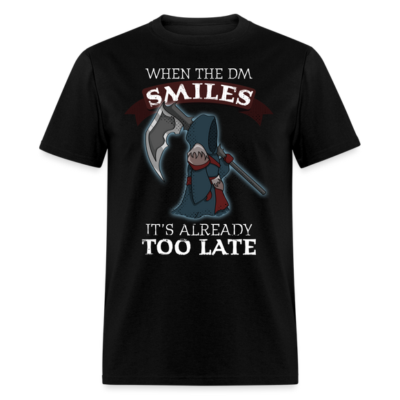RPG Tabletop Role Play Gamer TPK Grim Reaper Epic Campaign Humor Unisex T-Shirt - black