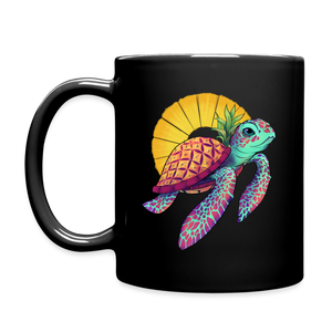 I'd rather be somewhere TROPICAL Sea Turtle Coffee Mug - black