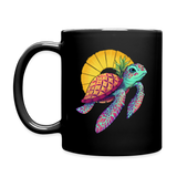 I'd rather be somewhere TROPICAL Sea Turtle Coffee Mug - black