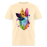 Rainbow Watercolor Paint Splatter Unisex Classic T-Shirt - natural