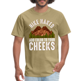 Outdoor Hiking Backpacking Hike Naked Unisex Classic T-Shirt - khaki