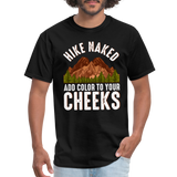 Outdoor Hiking Backpacking Hike Naked Unisex Classic T-Shirt - black