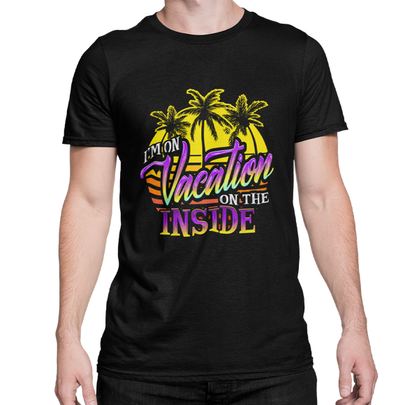 Staycation Travel Summer Vacation On The Inside Unisex Classic T-Shirt