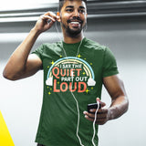 Sarcastic Humor Retro Style I Say The Quiet Part Out Loud Unisex T-Shirt