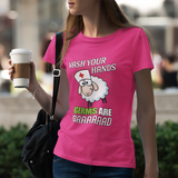 Nurse Sheep Wash Your Hands Germs Are Bad Unisex T-Shirt