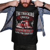 Semi Truck Driver 18 Wheeler Truckers Creed Unisex T-Shirt
